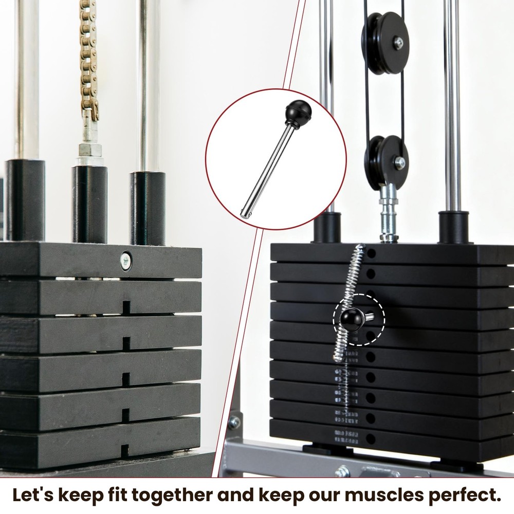 Gym Pins for Weight Stack, Weight Pins for WeightStack Machine 3/8" Diameter ...