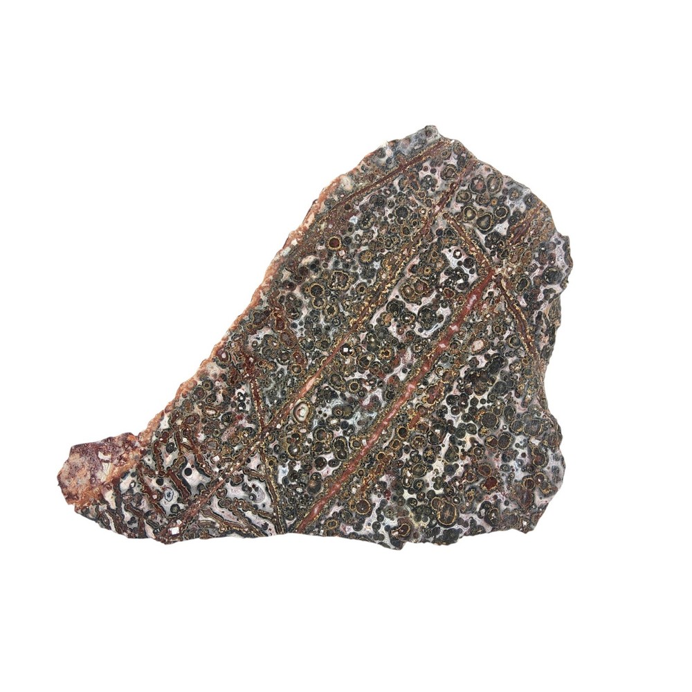 Leopard Jasper, slab, cabbing rough, lapidary, #R-6862