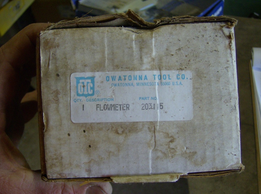 OWATONNA TOOL CO. 203115 FLOWMETER