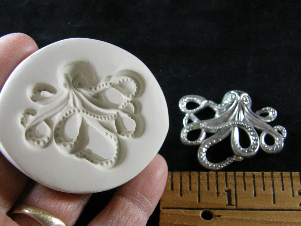 Octopus Polymer Clay Mold Medium (#MD1390)