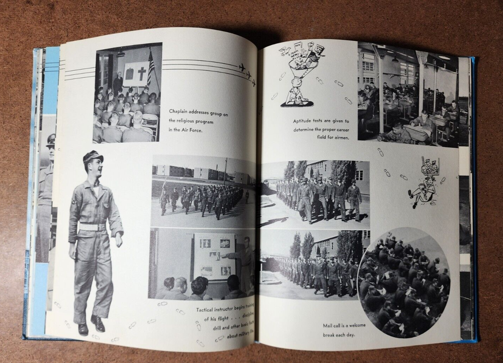 1954 Parks Air Force Base California 3275th Basic Training Recruit Yearbook