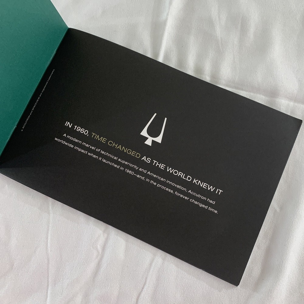 Accutron Watch Catalog Booklet