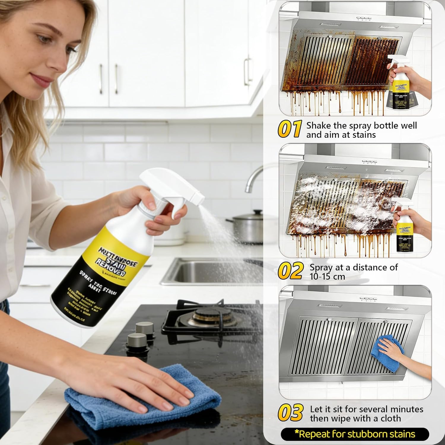 2Pcs Alien Multi-Purpose Stain Remover, All Purpose Cleaner Spray, Powerful Clea