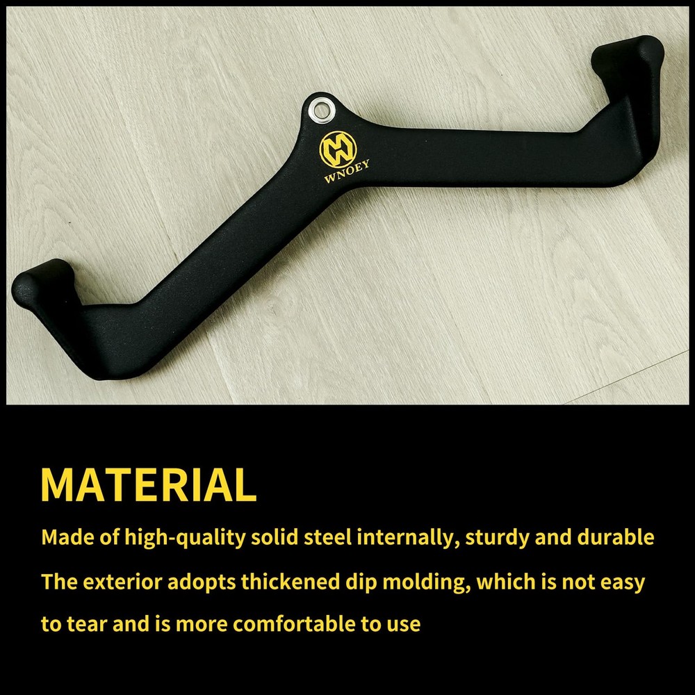 LAT Pulldown Attachment Back Tricep Bar Strength Training Handle Grips Cable