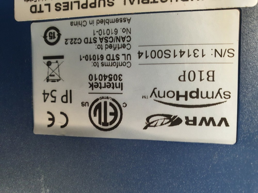 VWR SYMPHONY B10P pH Benchtop Meter