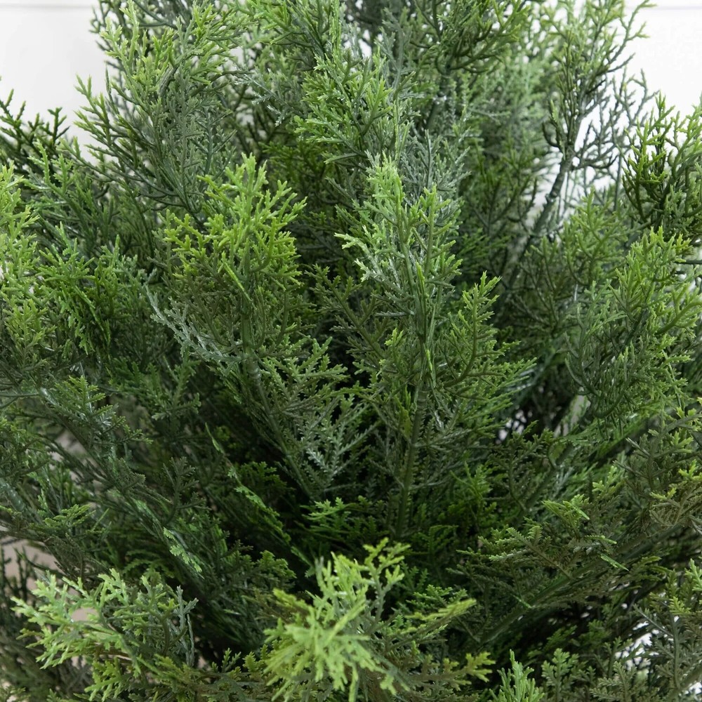 3' UV Resistant Artificial Cedar Bush with Integrated Ground Stake