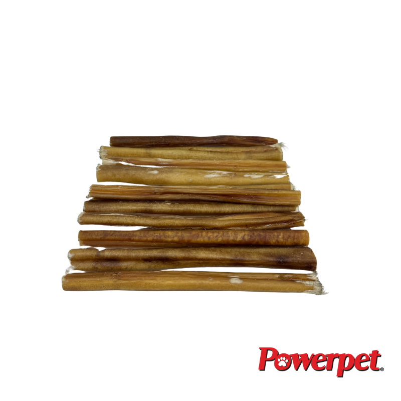 Powerpet- All Natural Bully Sticks Steer "Thin" 6inch-BRC CERTIFIED