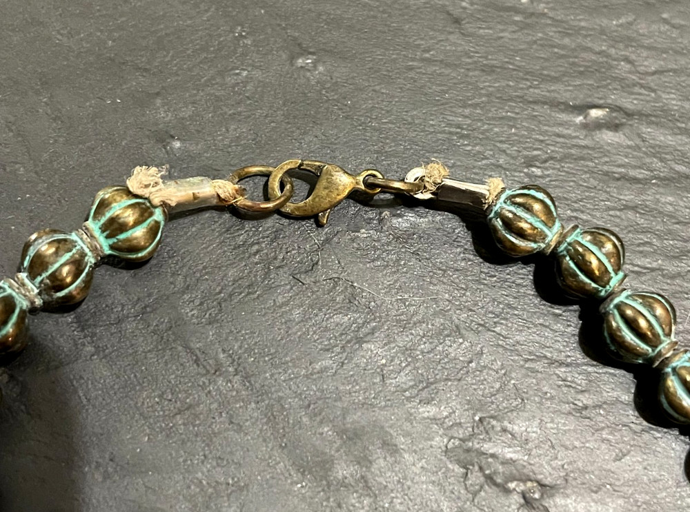 Antique Bronze Beaded Bracelet