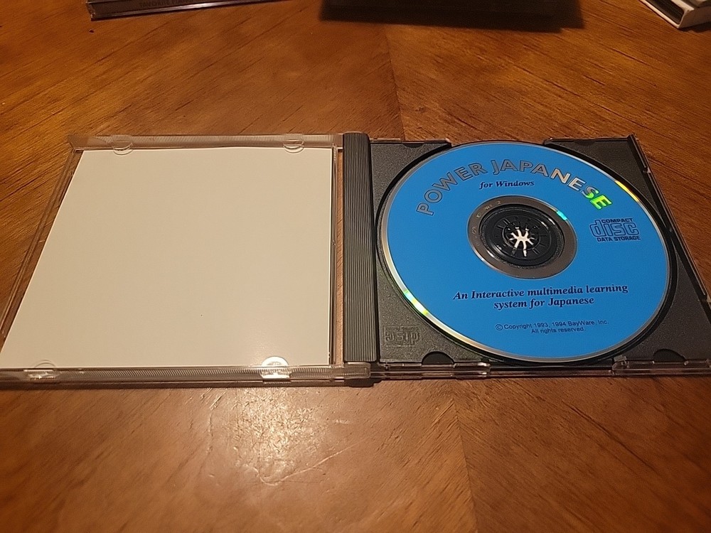 Power Japanese Version 2.0 Win 3.1 CD Learn Japanese Interactive Multimedia