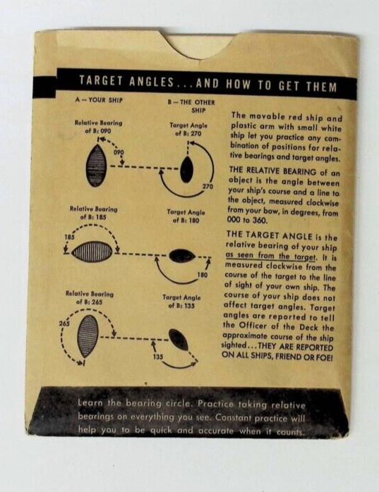 1944 Compass Trainer Navy Target Angles How To Get Them