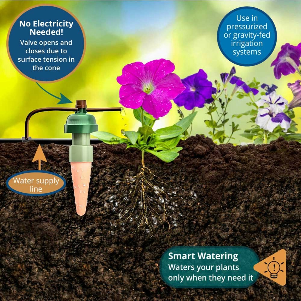 Blumat (5 Stake) Starter Kit - Automatic Drip Watering Irrigation Garden System