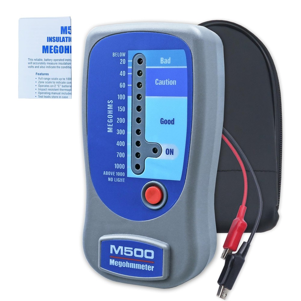 M500 Megohmmeter for Insulation Testing，Compatible with Supco M500 Electronic...