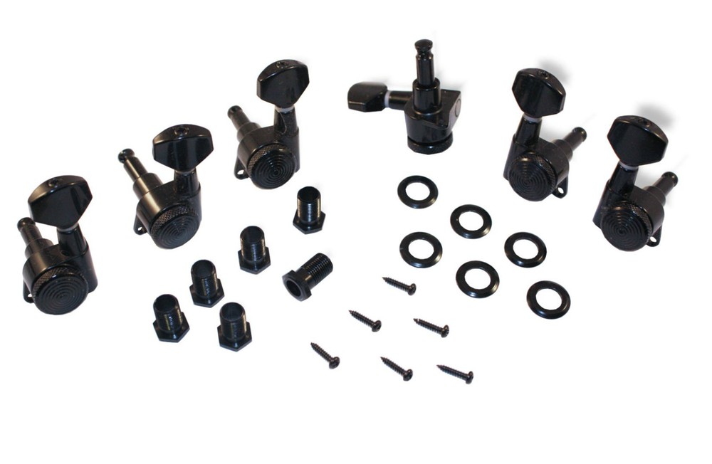 Tuning Machines Locking Custom Shop 3 Plus 3 Black Bitterroot 080230BK