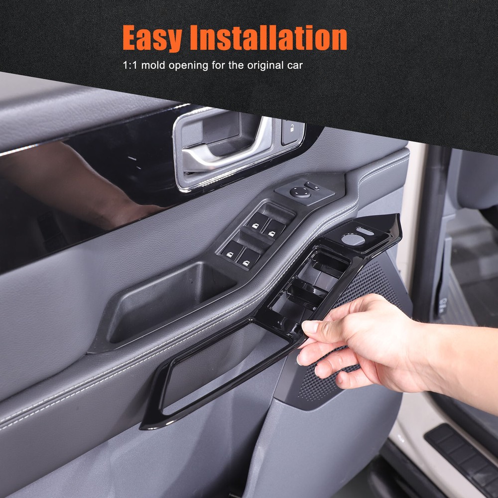 Gloss Black Power Window Switch Button Trim Frame For Ineos Grenadier