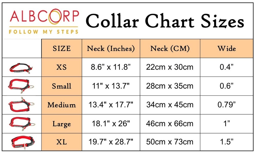 ALBCORP Reflective Service Dog Collar- Rubber Patch-Durable Nylon