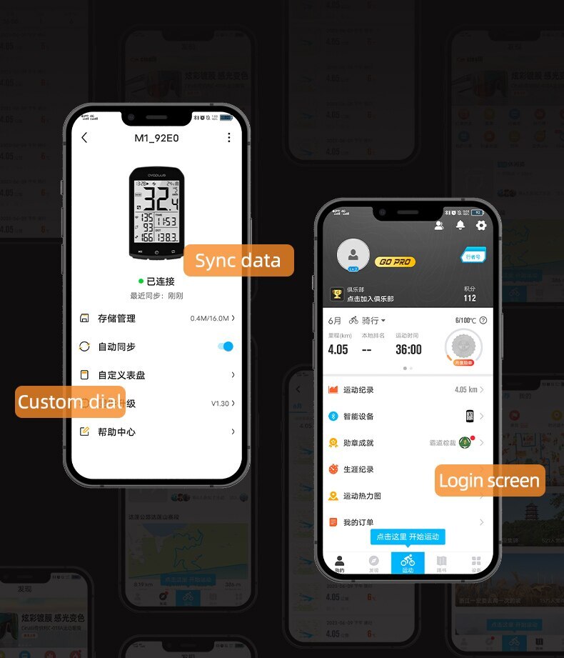 ROCKBROS Bicycle Computer M1 GPS ANT Bluetooth Wireless Rainproof Cadence Sensor