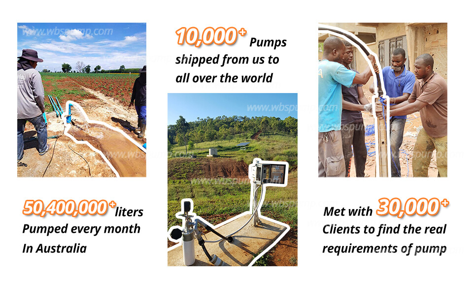 [US Stock] 3" DC/AC Hybrid Solar Water Bore Well Pump 72V 1100W Submersible 180m