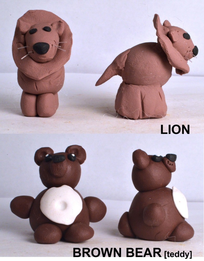 Assorted Miniature Clay Animals - Handmade [ONE ONLY]