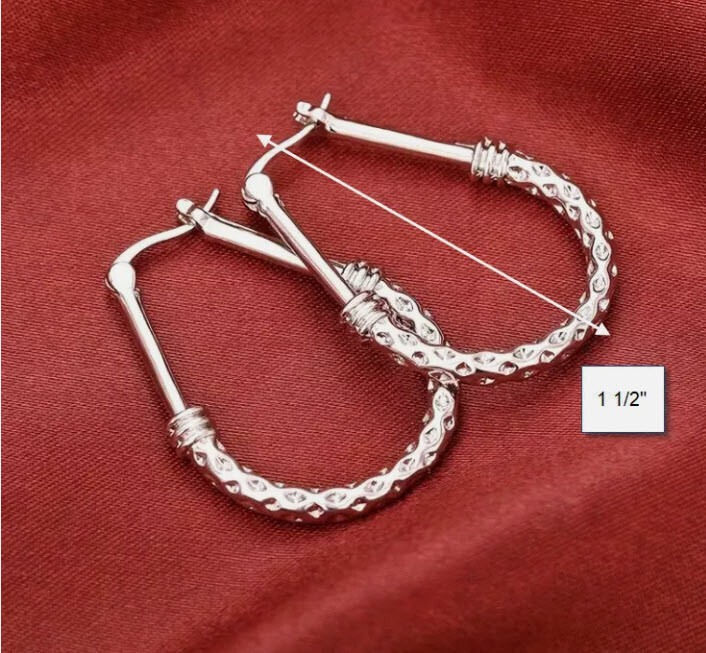 BRIGHTON BEACH Water Drop Hoop Earrings