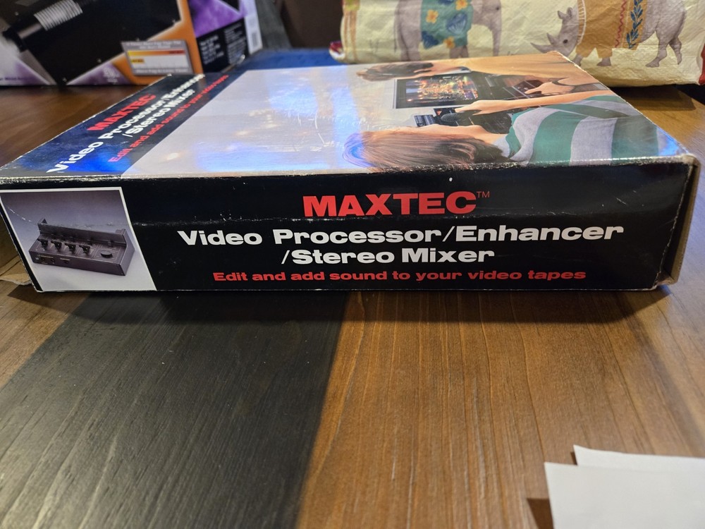 Maxtec Video Processor Enhancer Stereo Mixer Audio Vintage