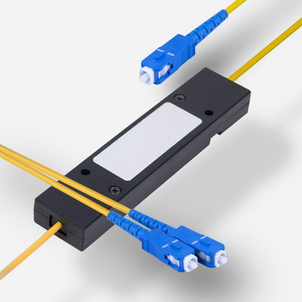 2m Ftth SC UPC 1x2 PLC Singlemode Fiber Optical Splitter FBT Coupler Module