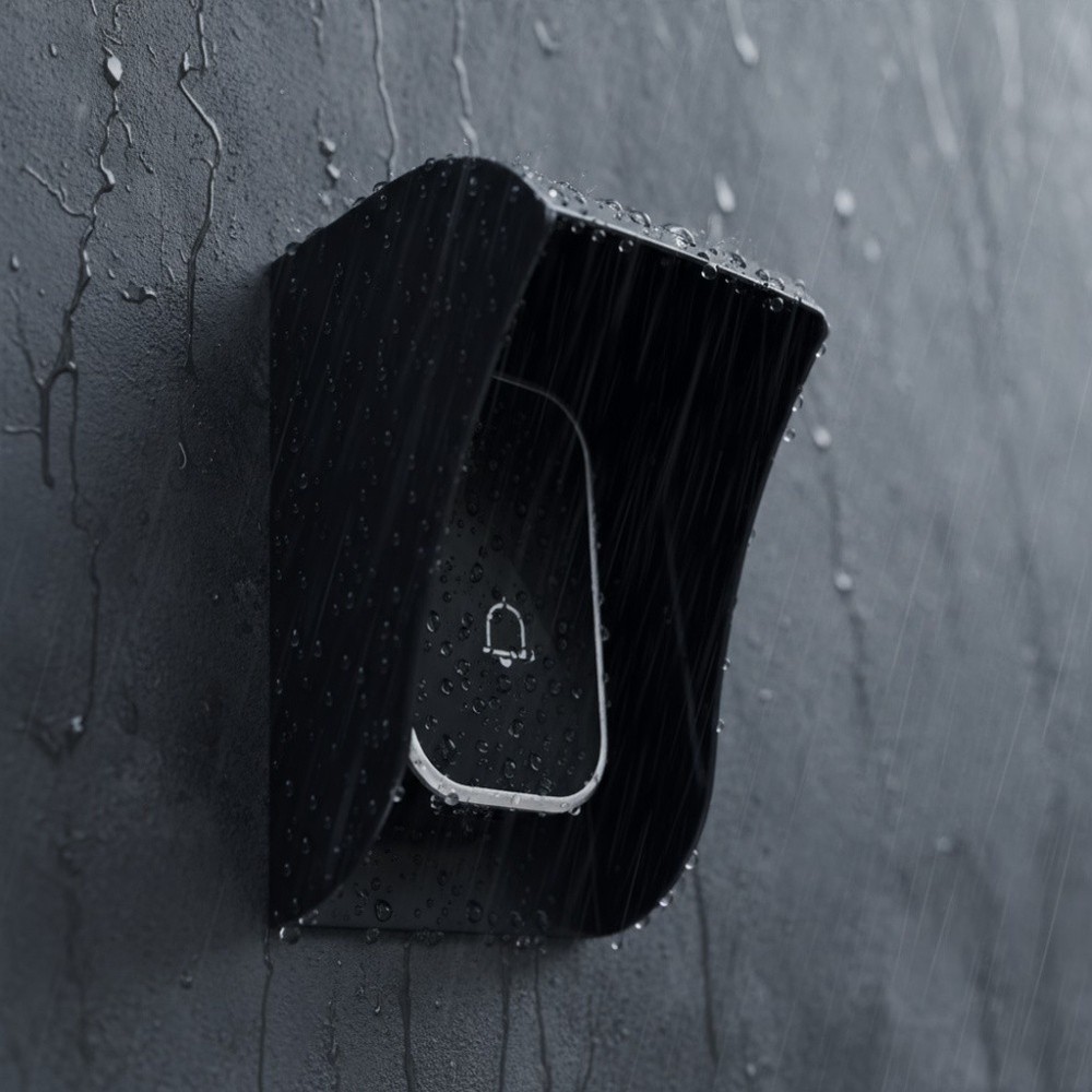 Plastic Waterproof Doorbell Cover Rainproof Protector Case for Store Entryways