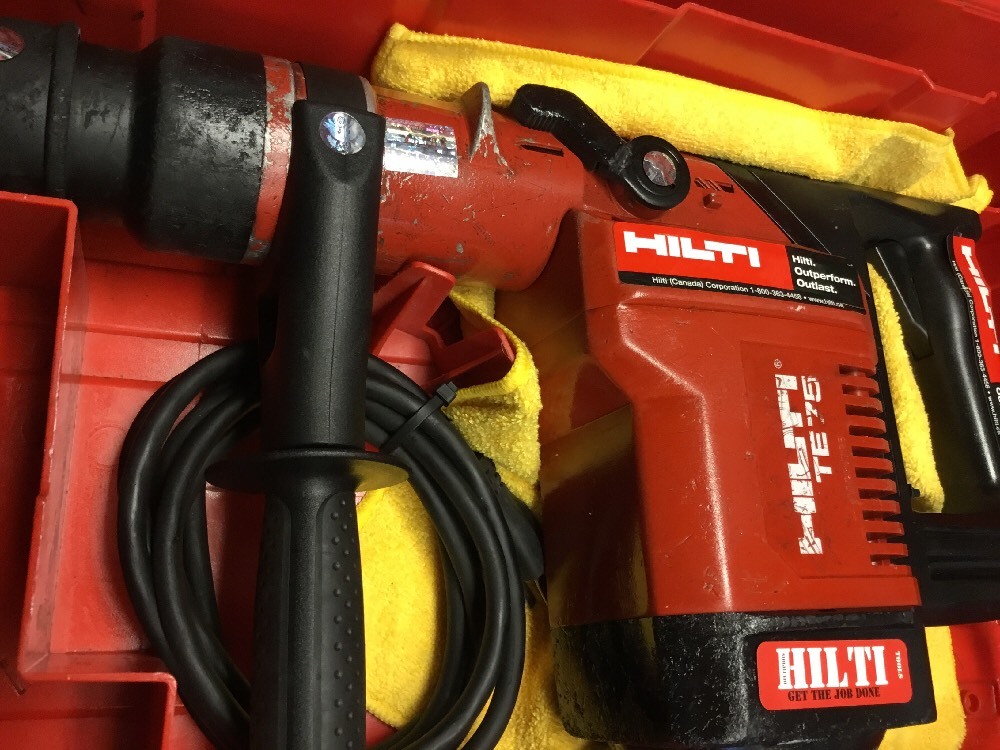 HILTI TE 75, PREOWNED, FREE CHISEL, BITS, LASER METER, FAST SHIP