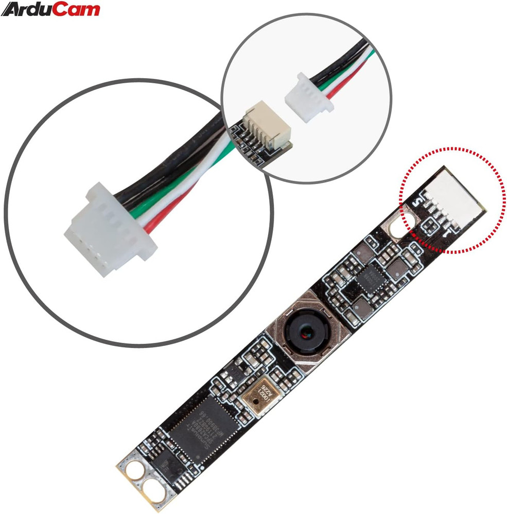 8MP Autofocus USB Camera, IMX179 Lightburn Camera with Microphone, Ultra HD Embe