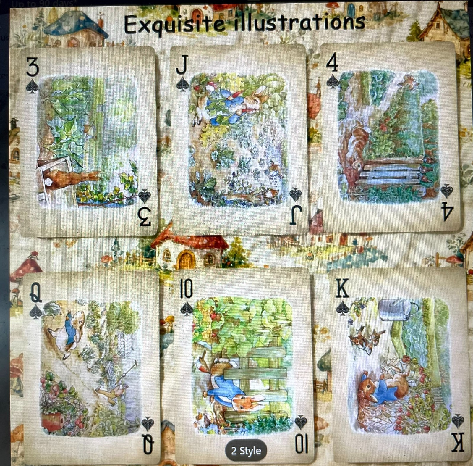 Easter Peter Rabbit Poker Poker Playing Deck of Cards X 2 Styles