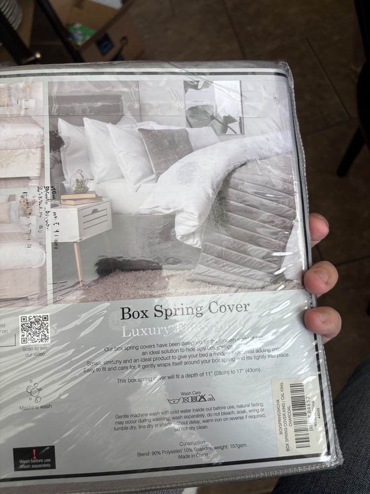 Box Spring Cover - Transform Your Bed with This Fully Elasticated Faux Suede & S
