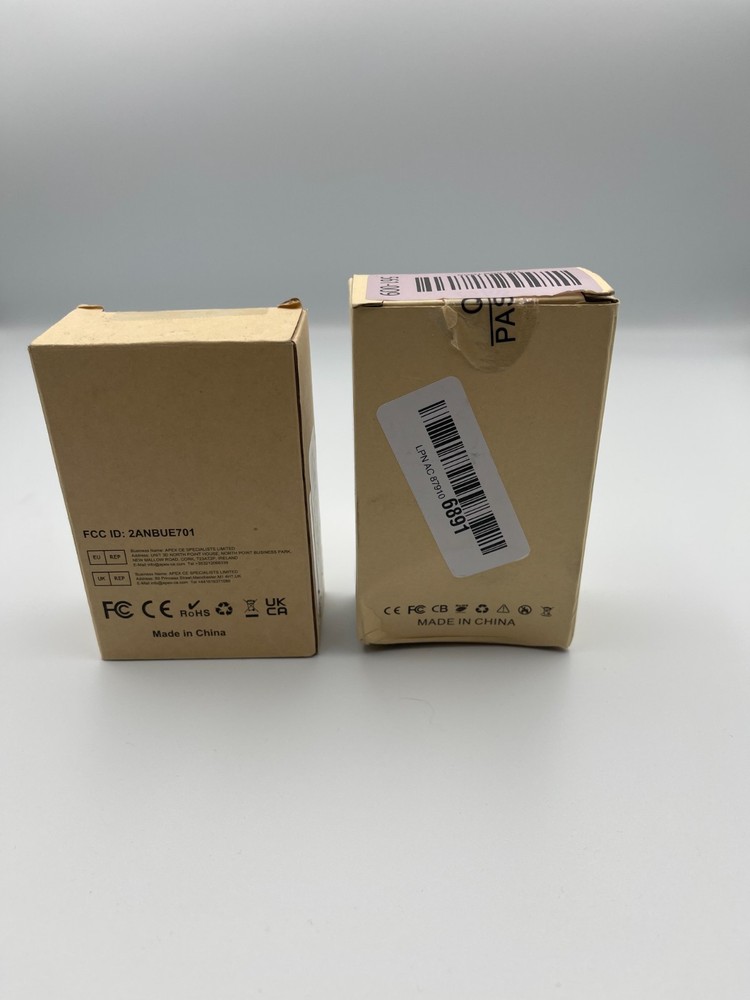 2 count Pink mice in box's, wireless mouse, bluetooth, LED