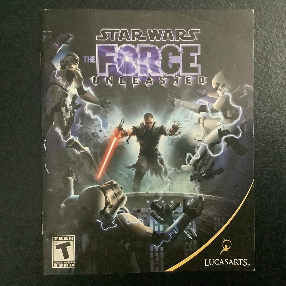 Star Wars The Force Unleashed PS3 PlayStation 3 Instruction Manual Only