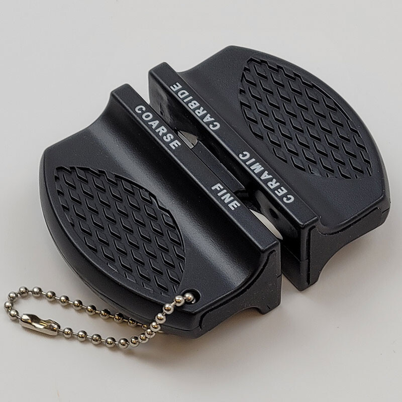 Pull Through 2-Step Ceramic and Carbide Knife Sharpener