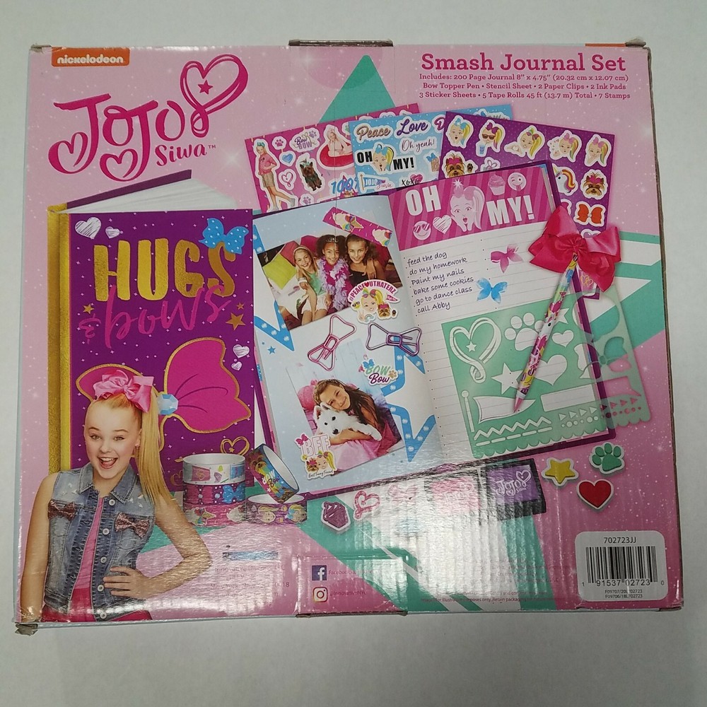 Nickelodeon JoJo Smash Journal Kit, Multicolor NIB