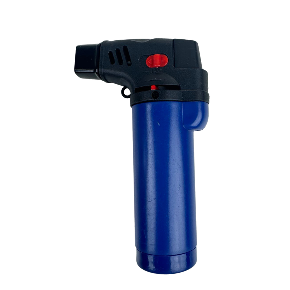 3 Pack Jumbo 4" Double Jet Flame Torch Gun Lighter Refillable Lockable Windproof