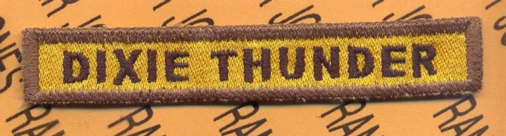 155th Armored Bde "DIXIE THUNDER" TANK 4" TAB patch