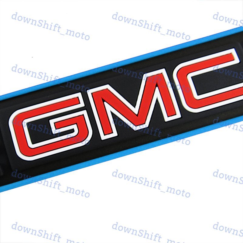 For 4PCS BlackGMCBlue Rubber Car Door Scuff Sill Cover Panel Step Protector