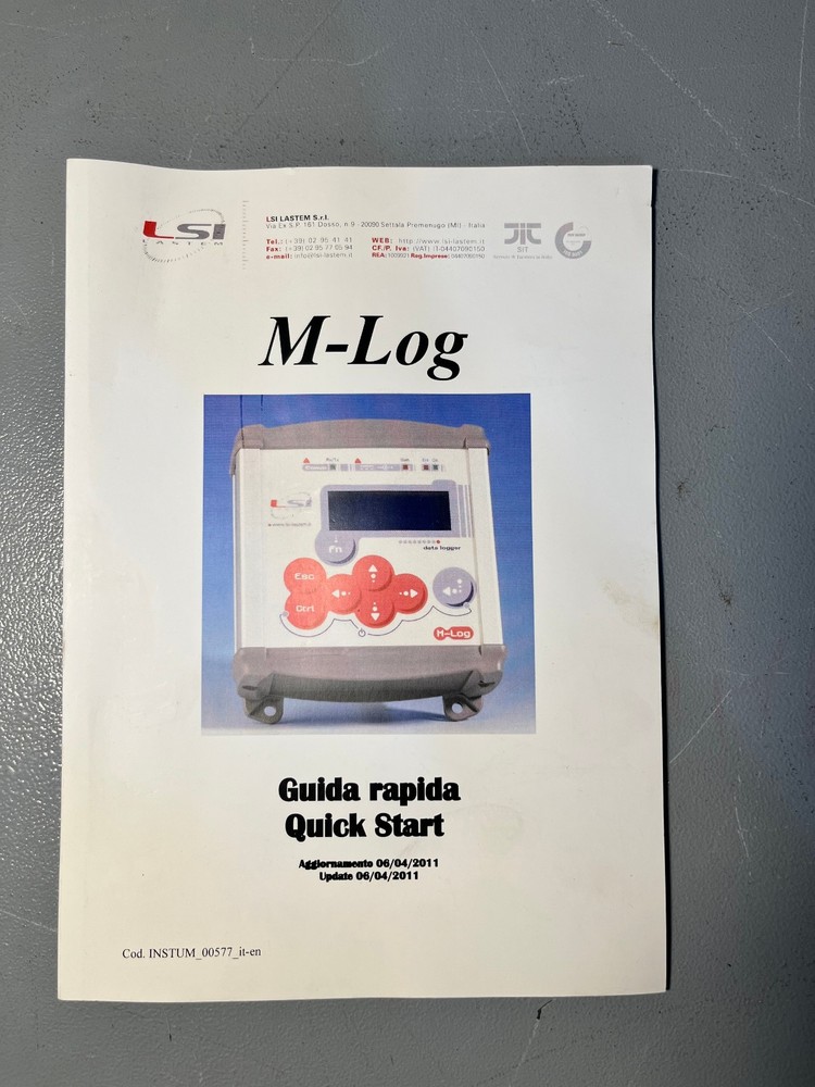 LSI LASTEM M-Log ELO008 Mini Data Logger -Environmental Logger Full Set
