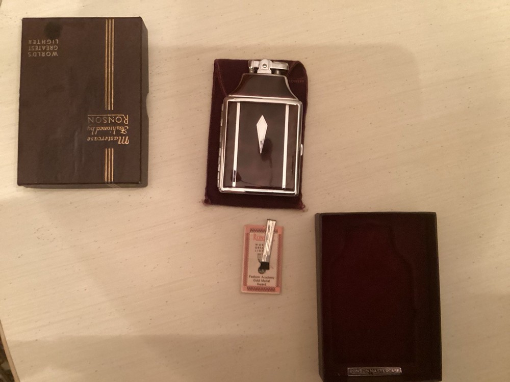 Ronson Mastercase Cigarette Lighter & Case USAAF WW2
