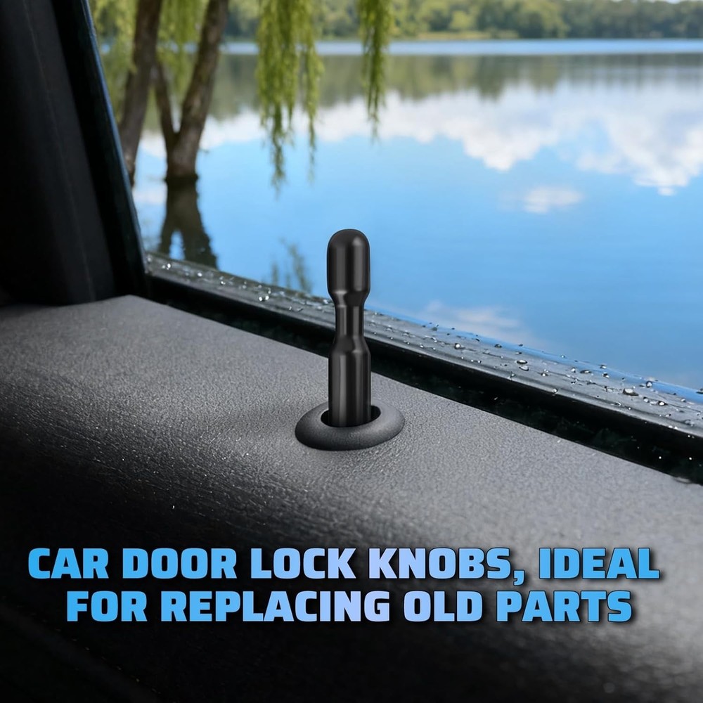 Essential 2-Set Car Door Lock Knobs – Compatible with Ford F150 & Mercury Sable