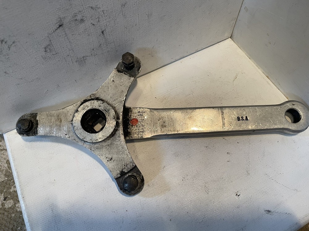 B.S.A. Right Side Crank, Three Bolt