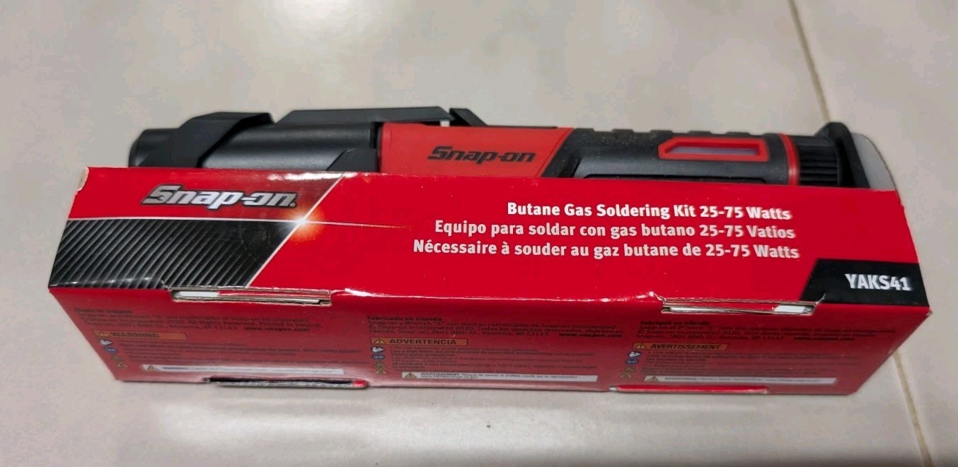 NEW SnapOn Butane Gas Soldering Iron Kit YAKS41