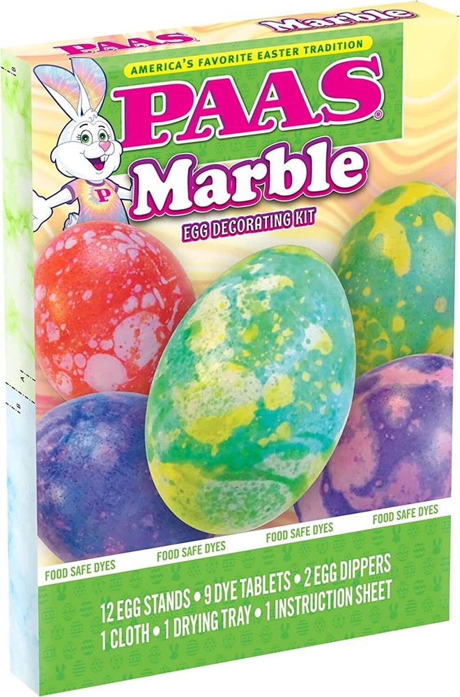 PAAS Marble Easter Egg Decorating Kit ~ Holds 12 Eggs At Once
