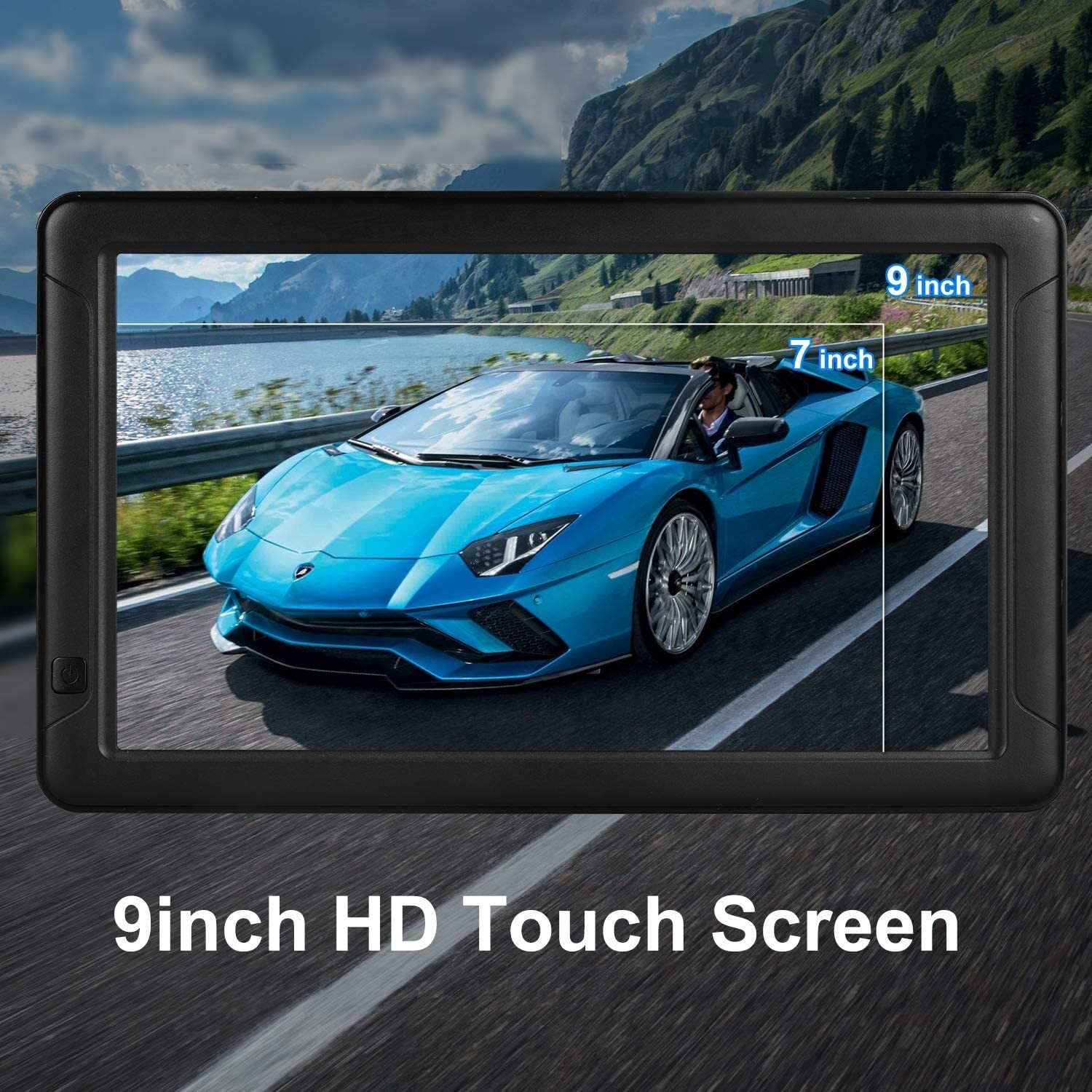 9" Inch Car & Truck GPS Navigation Navigator Sat Navi 8GB 256MB Canada Mexico US