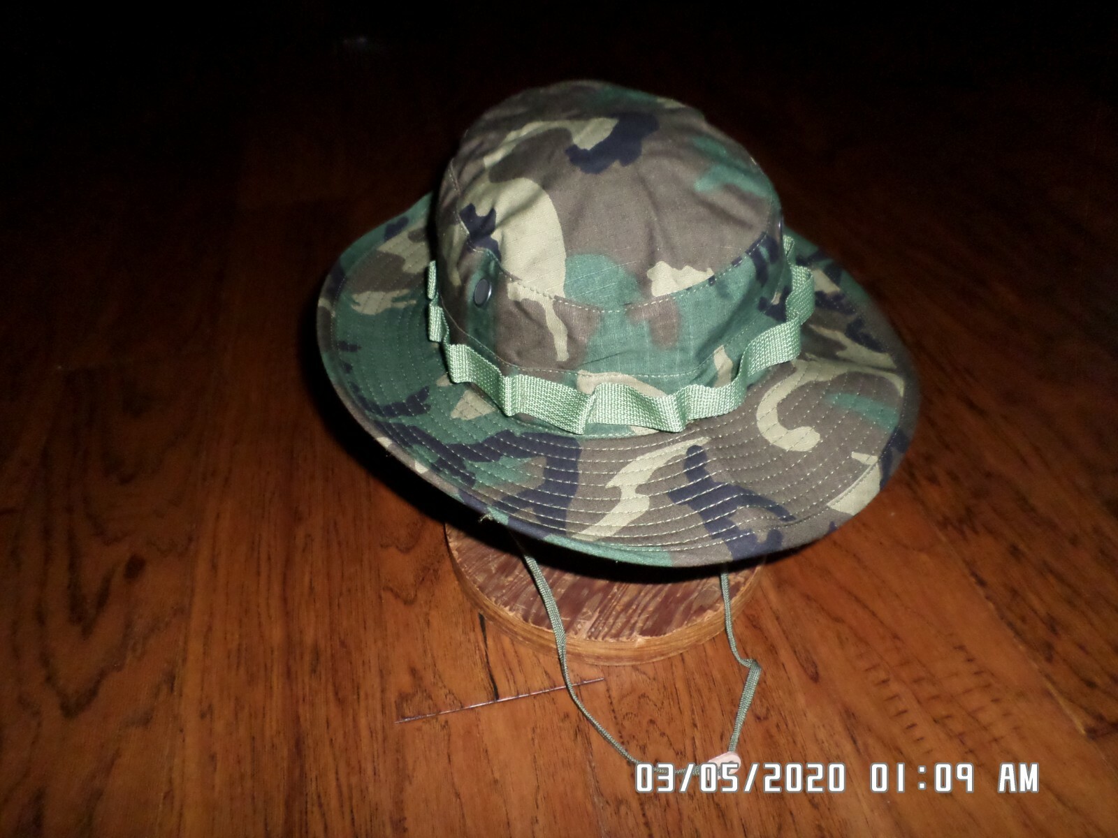 U.S MILITARY ARMY VIETNAM JUNGLE BOONIE HAT TYPE II ERDL CAMOUFLAGE LARGE 7 1/2