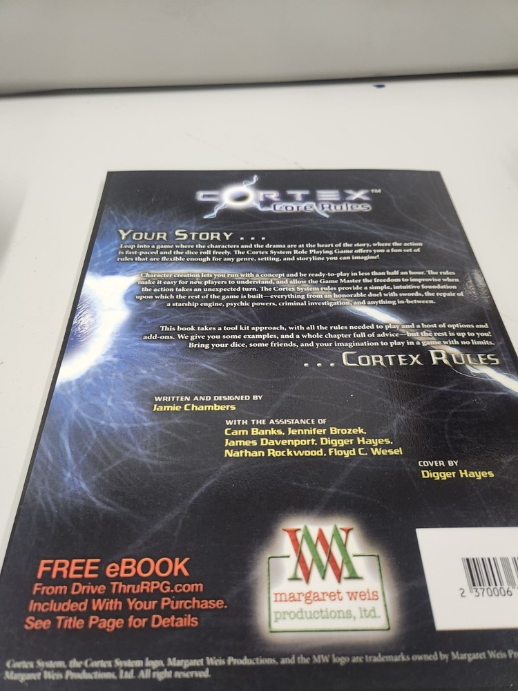 Cortex System Role Playing Game Jamie Chambers
