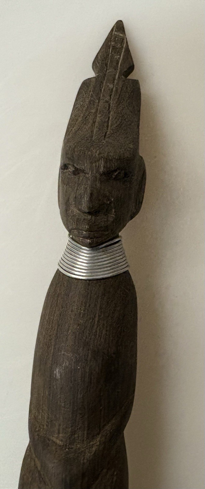 Lot of 2 Vintage African Long Wooden Tribal Spoon Set 14”