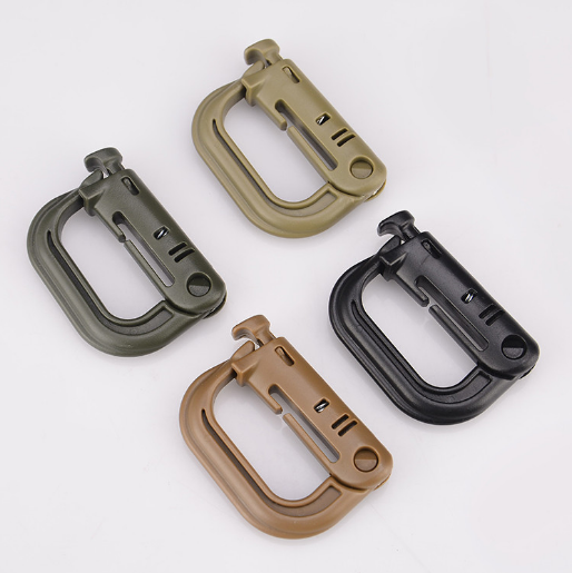 5PCS D-Ring Quick Link Carabiner Spring Snap Hook Clip Keyring Hanging Buckles