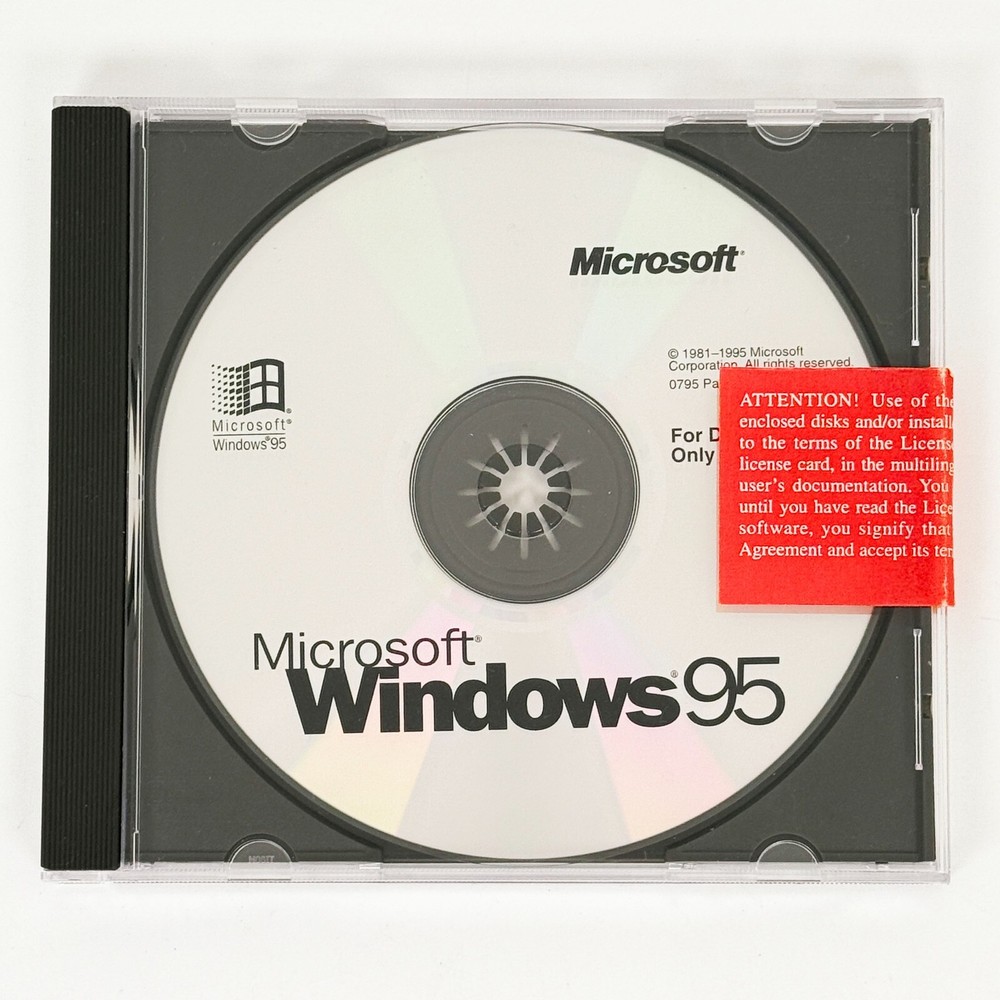 Microsoft Windows 95 + Starts Here How & Why Updated Edition CD-ROMs