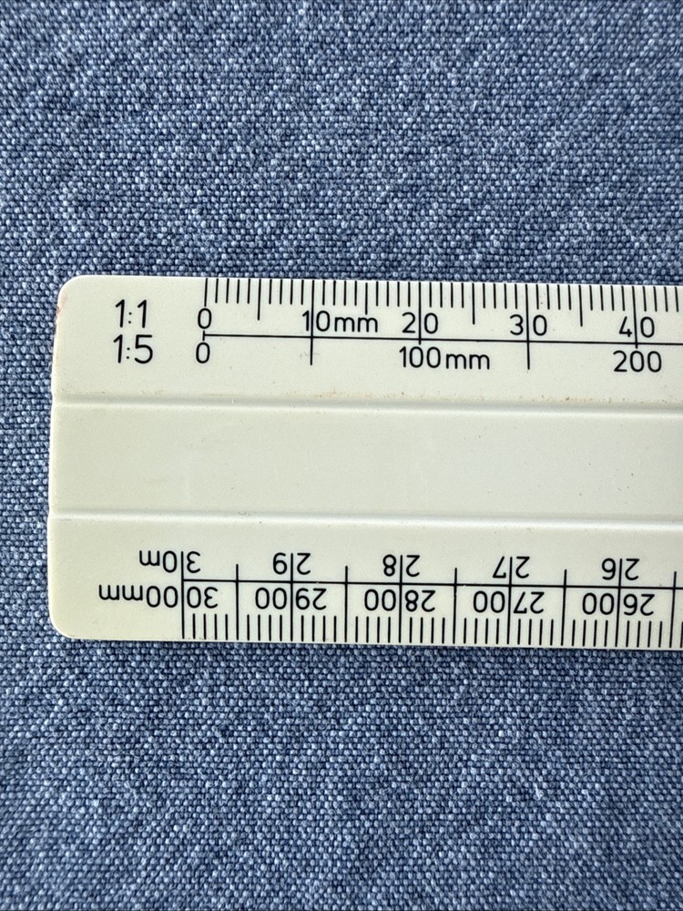 Linex 433 30cm Architect’s/Draughtsman’s Ruler - Technical Drawing Tool